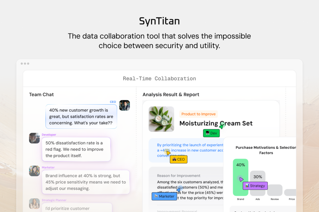 Syntitan for data provisioning
