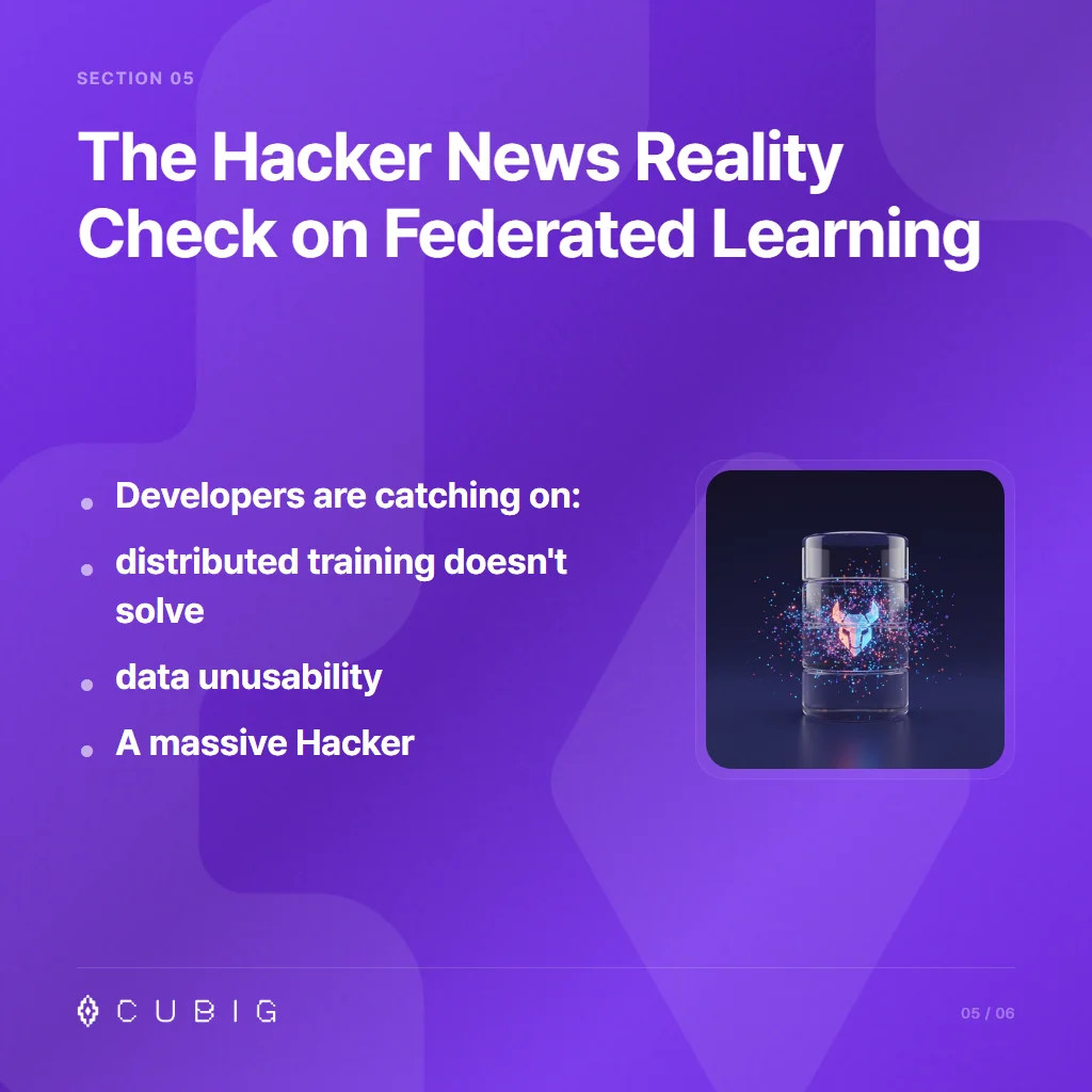 Section 5: The Hacker News Reality Check on Federated Learning