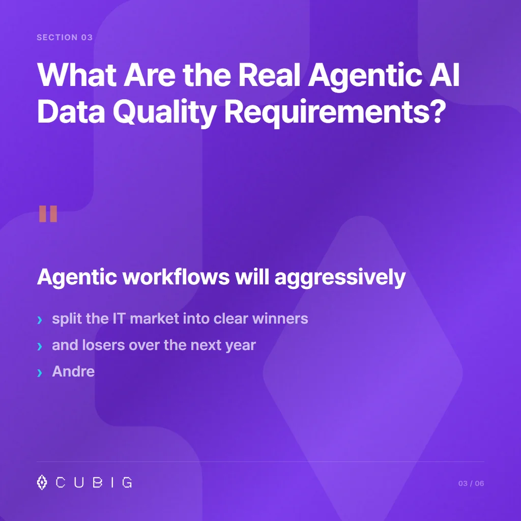 Section 3: What Are the Real Agentic AI Data Quality Requirements?