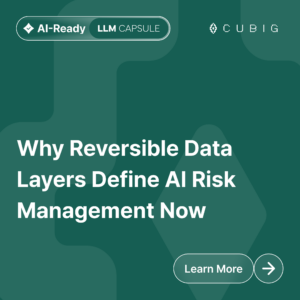CUBIG LLMCapsule Card - Why Reversible Data Layers Define AI Risk Management Now
