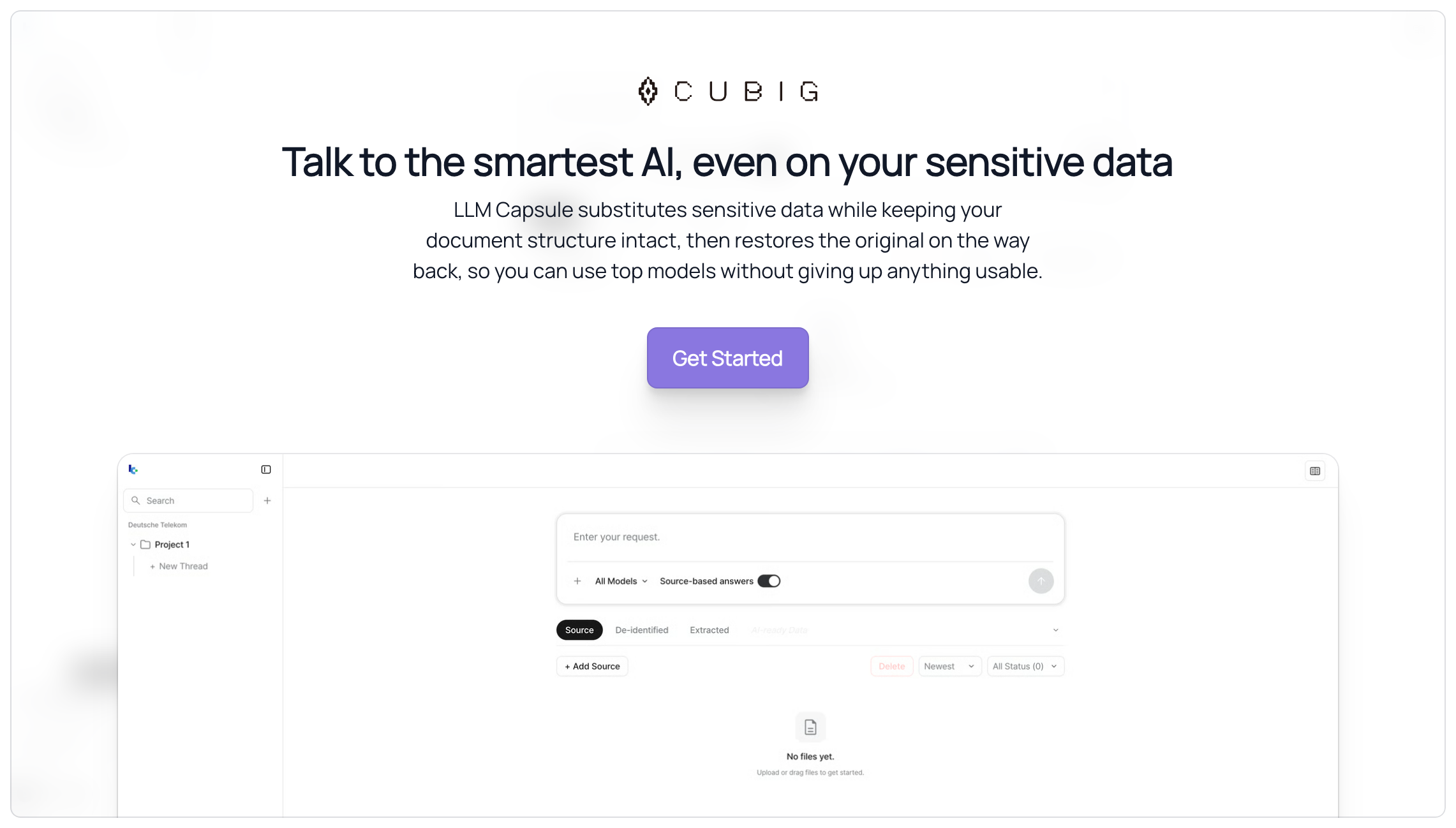 LLM Capsule interactive demo preview
