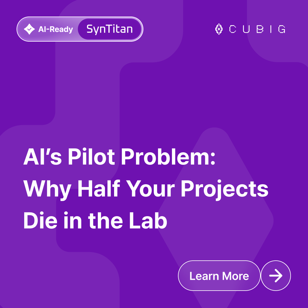 CUBIG blog card: The AI Data Readiness Crisis Stalling 60% of Enterprise Projects