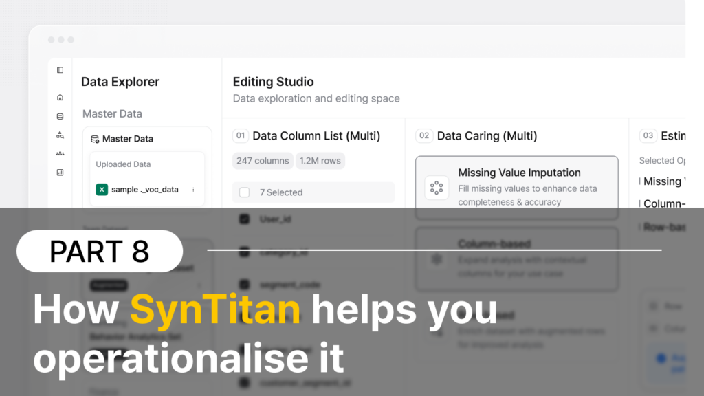 Intelligent Data Provisioning: From Data Swamps to AI-Ready Assets for UK Enterprises (8 Part) 10 A practical stack—and how SynTitan helps you operationalise it