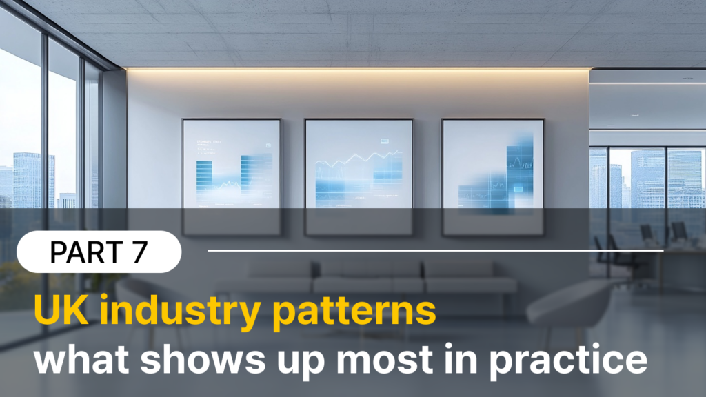 Intelligent Data Provisioning: From Data Swamps to AI-Ready Assets for UK Enterprises (8 Part) 9 Part 7) UK industry patterns (what shows up most in practice)