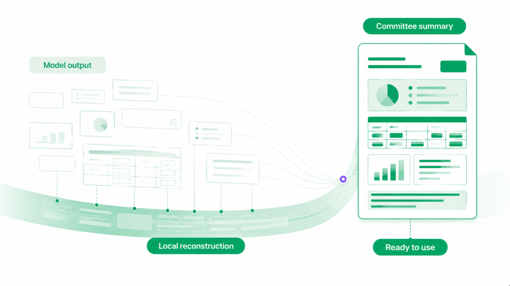 financial ai workflow figure reconstructed summary 03
