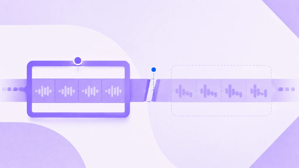A sensor waveform sits in a fixed frame on a track, with a dotted frame ahead for the next run.