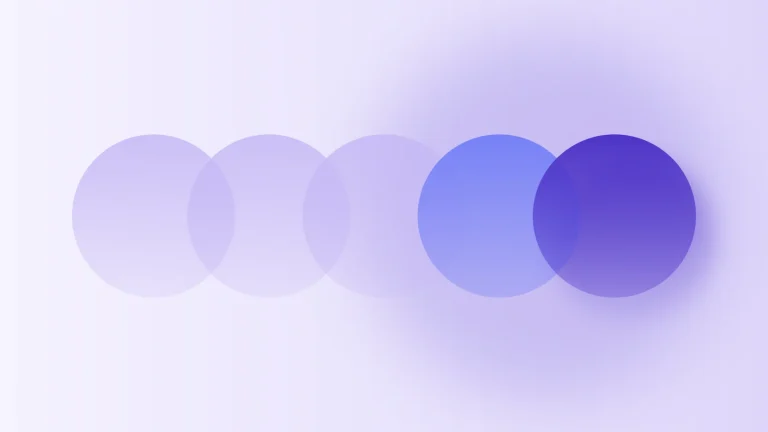 Five overlapping translucent circles: three light ones for questions existing tools answer, two deep violet ones for the questions left open